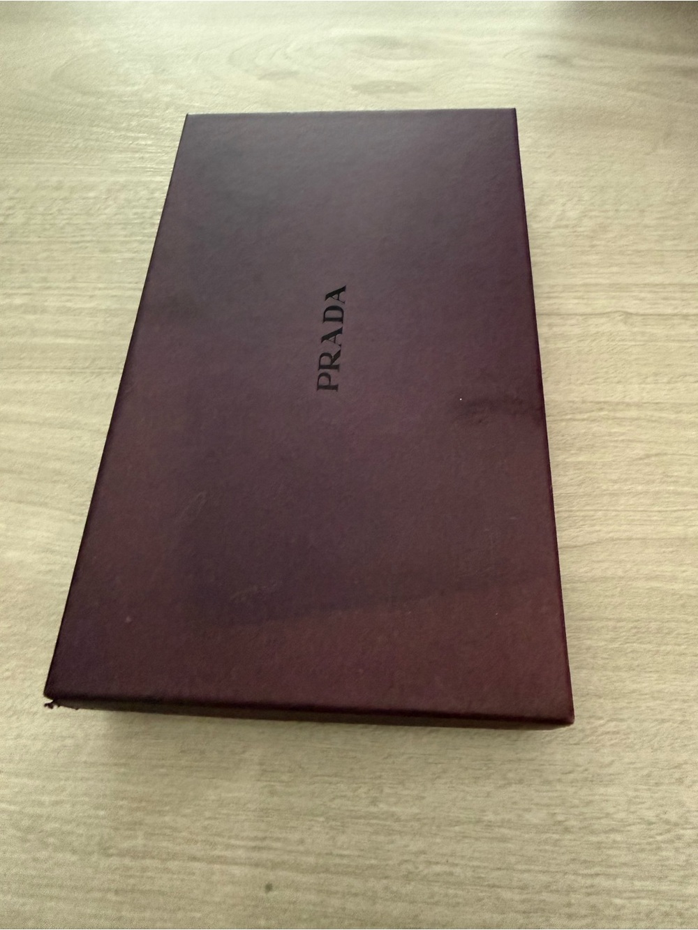 Prada wallet box- old but in tact 8 1/2 - 5”.